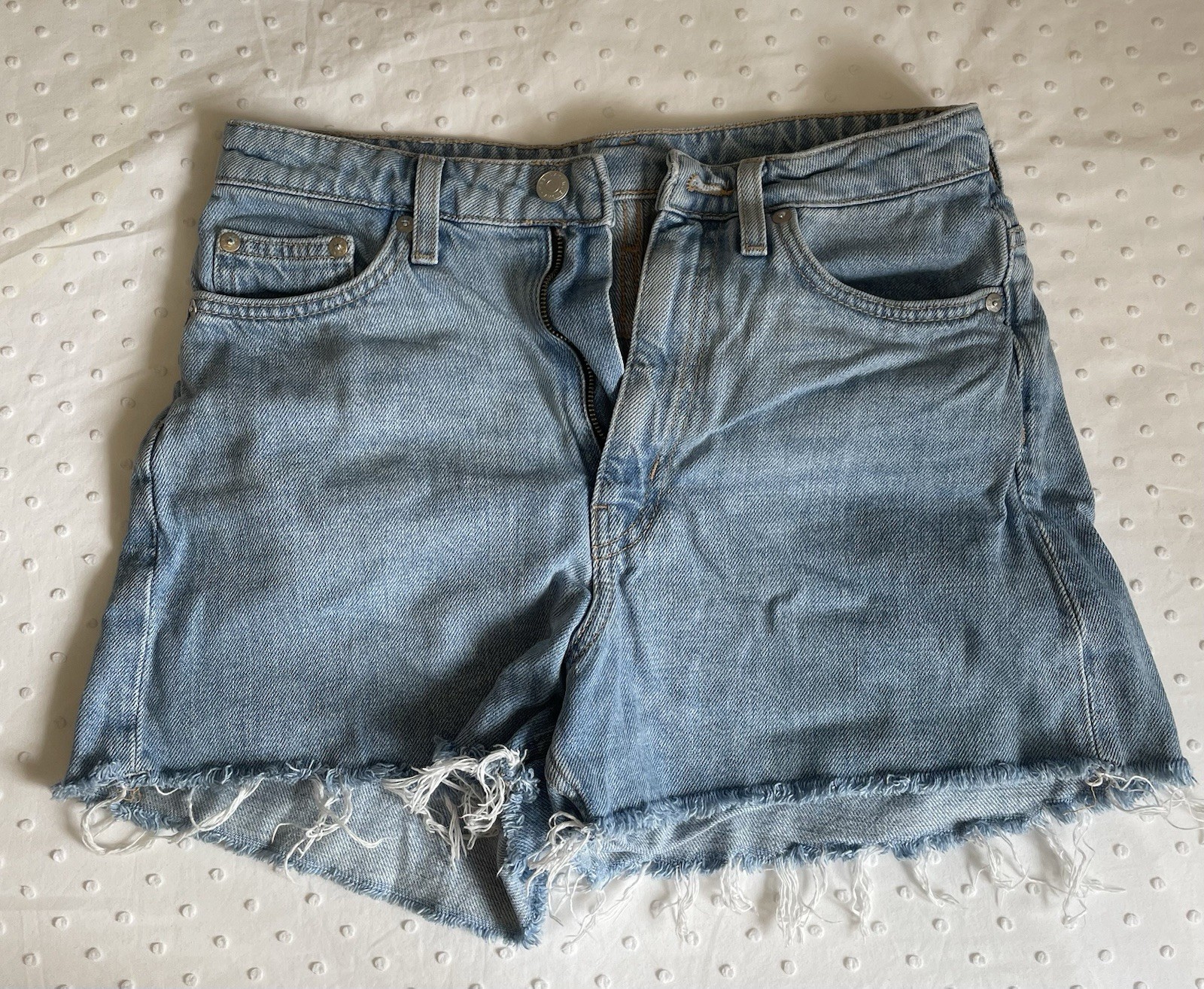 FILA Weekday taglia 10 vita 27 pollici pantaloncino donna Rowe denim blu