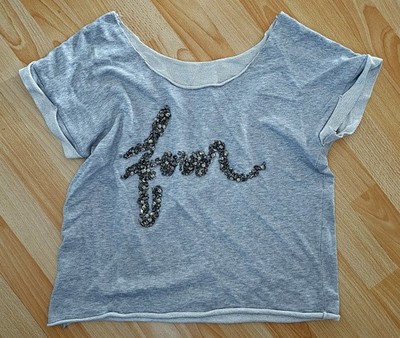 Damenbluse, T-Shirt, Kurzarm, Größe 42/Oversize, Mango