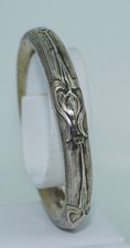 Art Nouveau Sterling Silver Bangle