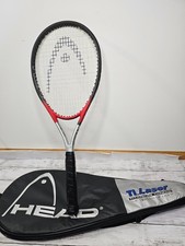 Head Titanium Ti.S2 Tennis Racquet 4 1/2 Red Silver Graphite w/Case New Grip