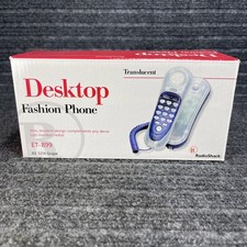 Vintage Radio Shack Desktop Fashion Phone Translucent Grape Purple Corded ET-899