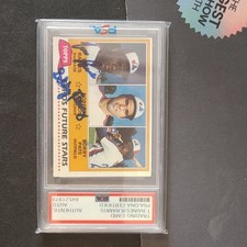 1981 Topps Expos Future Stars Autograph Tim Raines Ramos Pate #479 PSA MLB