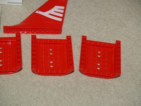 Lego City Airport 3182 - replacement airplane pieces with stickers