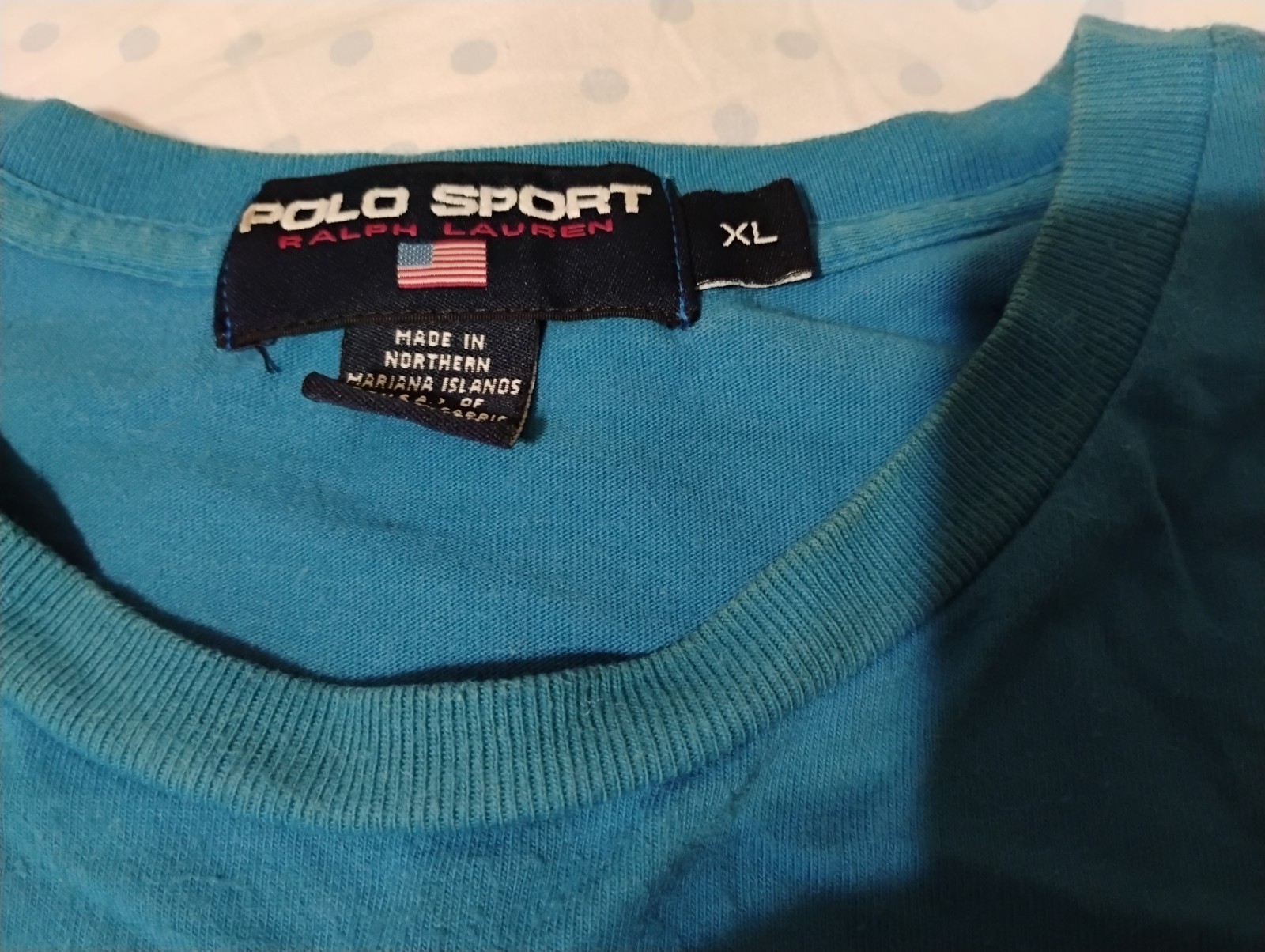 Vintage Polo Sport Ralph Lauren Shirt Mens XL Blue Sailboat AOP Nautical image 2