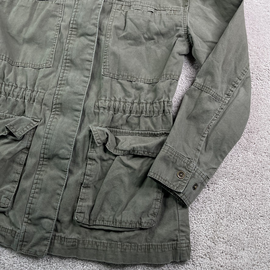 Universal Thread Jacket Womens Small Green Canvas… - image 3