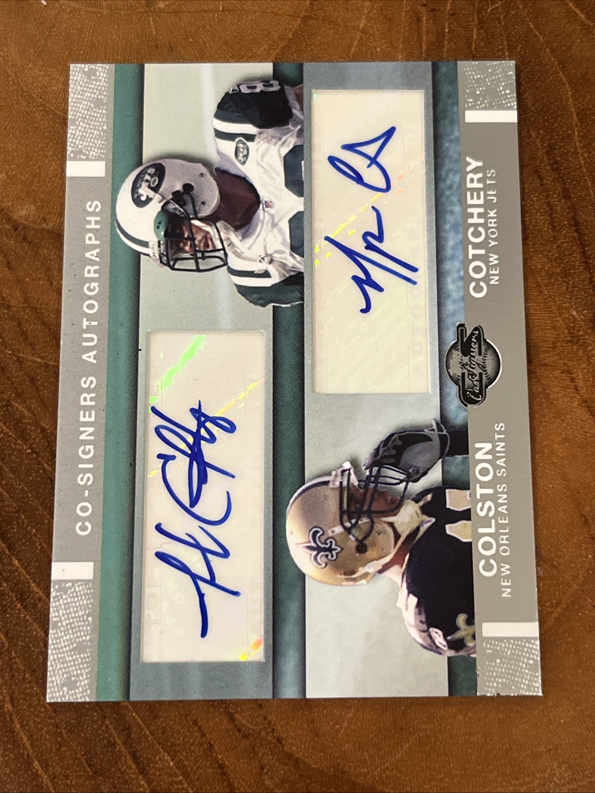 2007 Topps Co-Signers - Co-Signers Autographs Marques Colston, Jerricho Cotchery