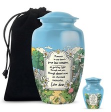 Combo Urn 10Inch  3Inch for Ashes Decorative  Memorable Gift for Mother Theme