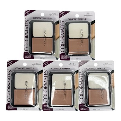 (5) Colormates Light Medium Compact Makeup Discontinued #61513
