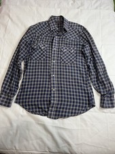 Vintage Levi's Big E Red Tag Sawtooth Pearl Snap Shirt Men's Medium