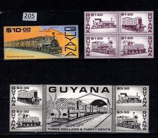 /// GUYANA MNH TRAINS LOCOMOTIVES