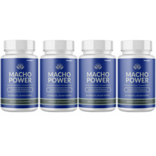 Macho Power Male, Macho Power Tablets for Energy and Vitality - 4 Bottles