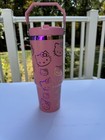30oz tumbler Laser Engrave Sanrio Hello Kitty Faces Light Pink Rainbow Undertone