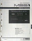 Yamaha MSS1 MIDI Synchronizer Unit Original Yamaha Service Manual Booklet