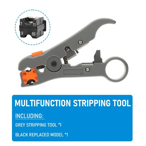 Electric Stripping Knife Pliers Tools Coaxial Cable Wire Pliers Cutter Striper - Picture 17 of 20