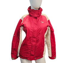 Orage Red And White Ski Jacket Size Small Womens Coat