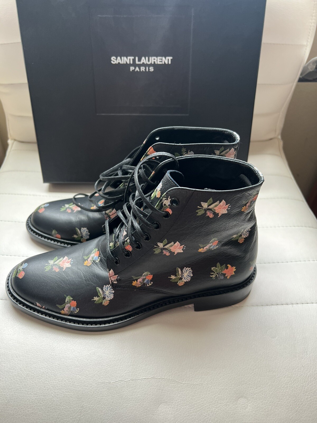 Stivaletti AUT Saint Laurent Lolita 20 Prairie taglia 35 5 nuovi con scatola