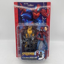 Peter Parker Spider-Man w Burglar Trap Figure, Carded, Sealed Toy Biz 2003