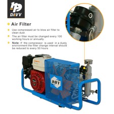 5.5PK Benzine Compressor 4500PSI Honda Motor - close-up view