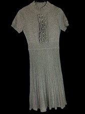⭐️NEW DIRECTIONS~Sweater Dress~Women’s Sz Small ~Gray~Short Sleeve