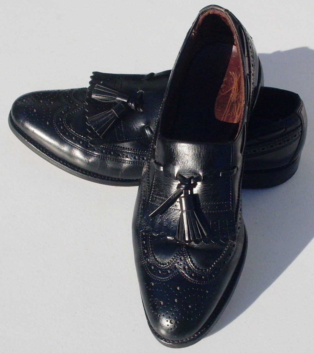 Allen Edmonds Arlington Tassel Loafers Black Leather 10.5 D Made in USA Dress Sh Allen Edmonds Loafers Shoes Arlington 10.5 C Black Longwing  main image 2