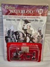 ISSUE 34 DEL PRADO RELIVE WATERLOO SET OF 3 PAINTED LEAD SOLDIERS DWA005 28MM