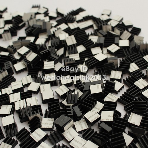 100 sztuk aluminiowych radiatorów Ram Chipset z taśmą 11x11x5mm chłodnica - Zdjęcie 9 z 10