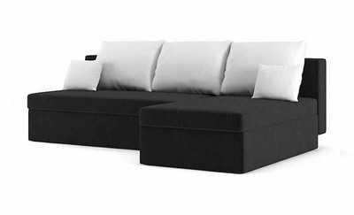 Ecksofa MONAKO mit Schlaffunktion! Mit Bettkasten und Kissen