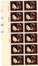Scott #1487... 8 Cent..  Cather...Plate Block of 12