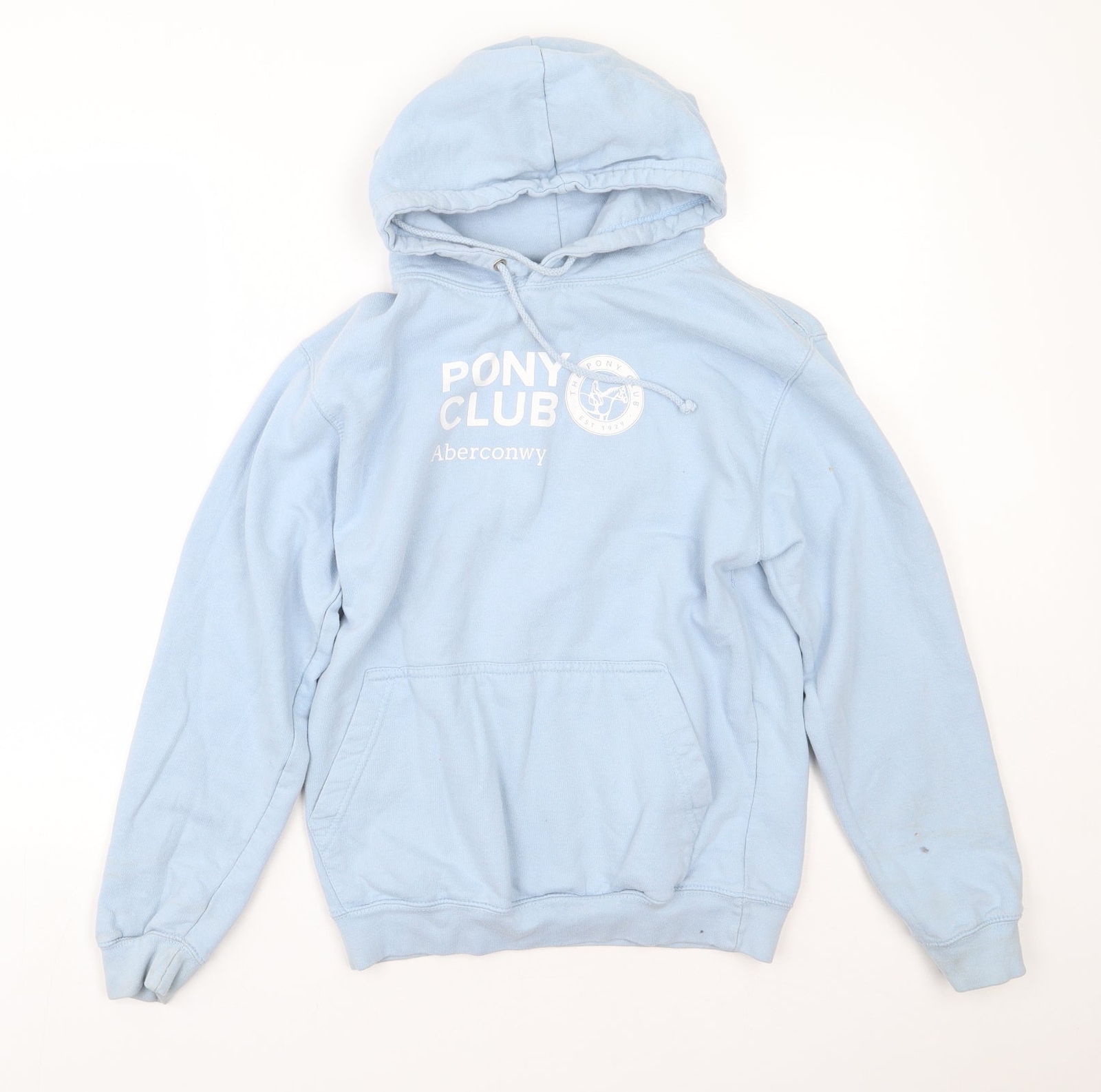 Felpa con cappuccio AWD donna blu misto cotone taglia S pony