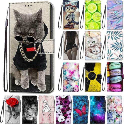 Macaron Cat Flower Leather Flip Phone Case For Xiaomi Poco M3 F3 X3 NFC 10T 11T - Photo 1/72