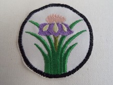 Easter Iris Flower Embroidery Iron-on Patch