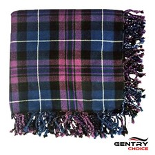 Mens Scottish Tartan Fly Plaid Pride Of Scotland Highlanders Fly Plaid Kilt Wear