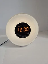 Sunrise Alarm Clock Wake-Up Radio Light with Sunrise Simulation White 