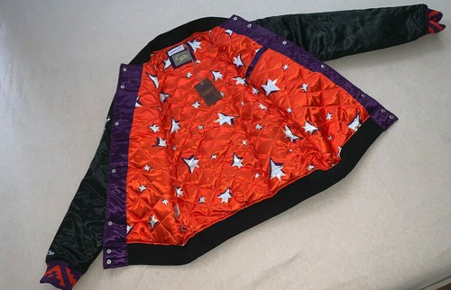 Mitchell Ness Phoenix 1995 All Star Game 🌵 Black Purple Authentic SATIN JACKET - Picture 3 of 24