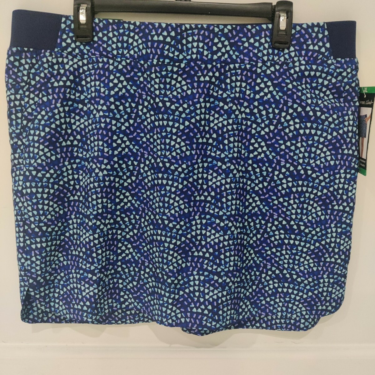 Cypress Club Women's Skort Built-in Shorts Tummy Smoothing Blue