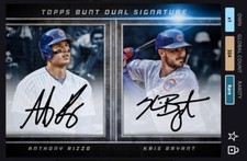 TOPPS BUNT 2018 KRIS BRYANT / ANTHONY RIZZO DUAL SIG AWARD, 324cc [DIGITAL CARD]