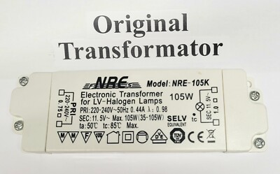 Original LV-Halogen Lamps Trafo NRE-105K Transformator SELV 35 - 105 Watt RO