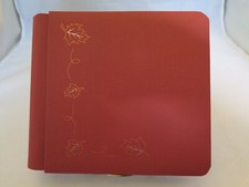 Creative Memories 7x7 Burnt Orange Leaf Album w/16 Pages  Protectors - cm10