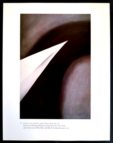 Placa de libro con impresión artística vintage en blanco y negro Georgia O' Keeffe 77 - Imagen 3 de 3