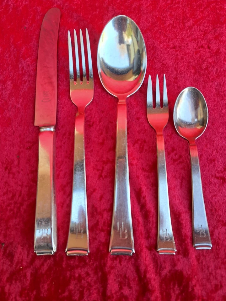 schönes, altes Besteck , WMF 2500 Bauhaus 90 , 12 Personen , 71 Teile , 4,5kg - Bild 4 von 4