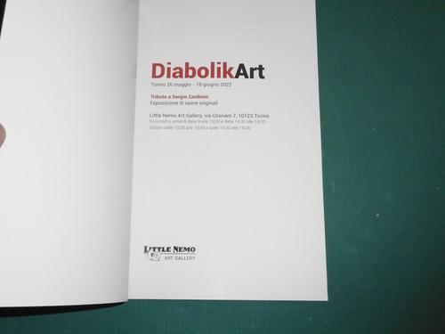 LITTLE NEMO CATALOGO LIMITED Mostra DiabolikArt cover Sergio Zaniboni - 2022 - Picture 3 of 4