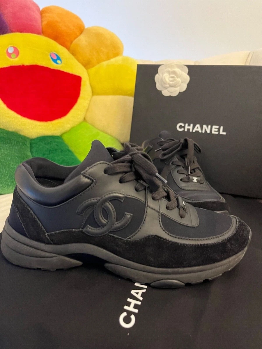 Chanel Black Suede And Leather CC Low Top Sneakers Size 41 at 1stDibs #9 Chanel Black Suede And Leather CC Low Top Sneakers Size 41 at 1stDibs