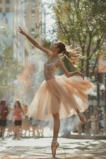 BALLET DANCER CANVAS PICTURE PRINT WALL ART
