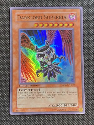 エラーカード　DARKLORD Superbia 限定版 LCO2-EN005 YuGiOh! - Darklord Asmodeus Superbia Edeh Arae YCSW-EN001 002 003