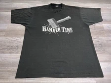 Vintage Detroit Bad Boys Back to Back Hammer Time T-Shirt Oversized Faded Sz 2XL