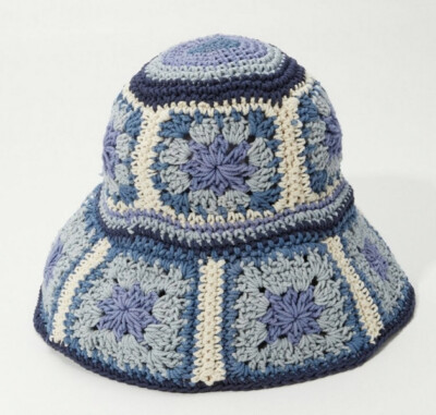 LUCKY BRAND  Crochet Bucket Hat ONE SIZE hippie boho Crochet Kit - Flower Market Bucket Hat – Lion Brand Yarn main image 3