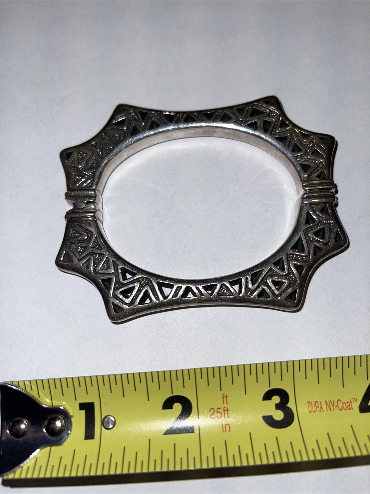 Sterling Silver Rectangle Cuff - image 5