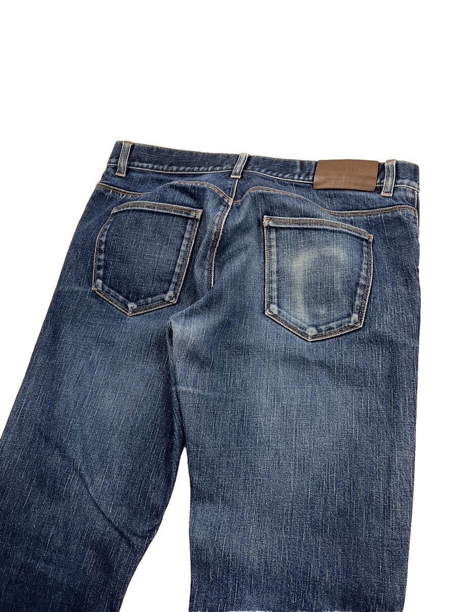 PRADA Milano Luxury Mens Blue Cotton Denim Tight Fit Jeans