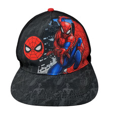 Marvel Spiderman Boy's Snapback Hat Black Size L/XL 8 Youth Graphic Print