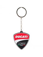 Ducati Corse Red Black Rubber Scratch Resistant Shield Keychain